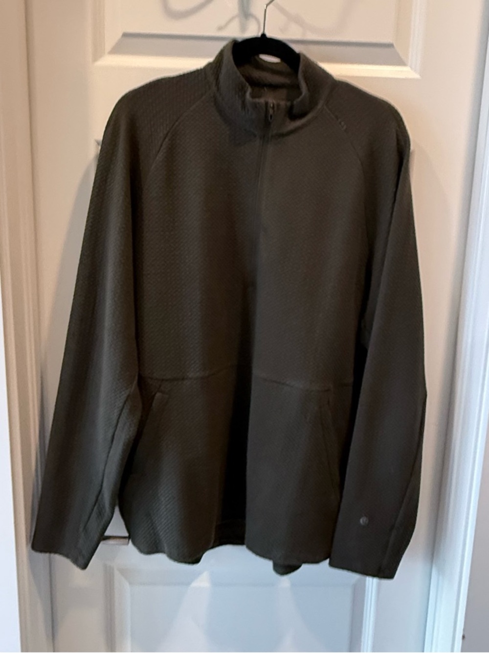 Lululemon Textured Half-Zip Pullover Jacket – Olive Green XL